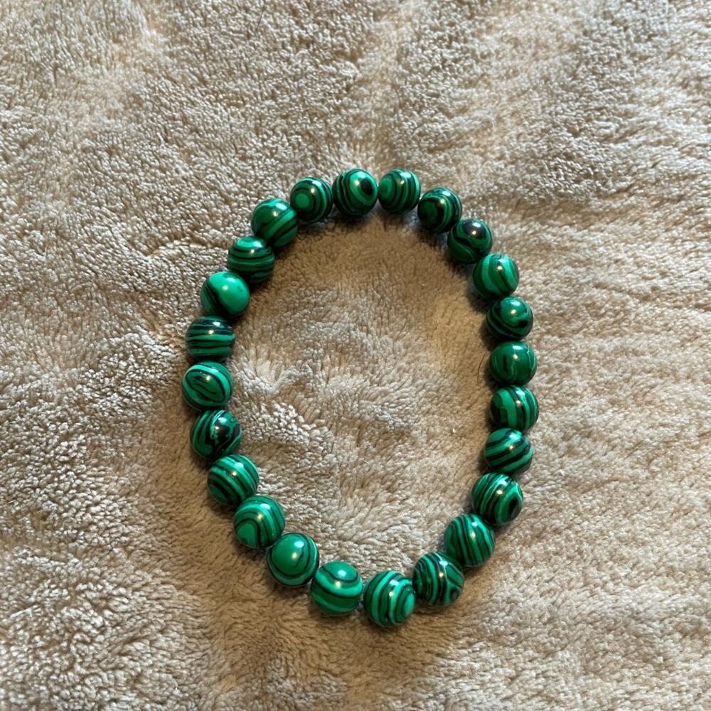 Green Beaded Bracelet